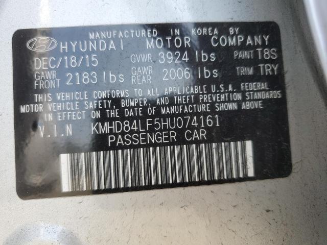 Photo 11 VIN: KMHD84LF5HU074161 - HYUNDAI ELANTRA SE 