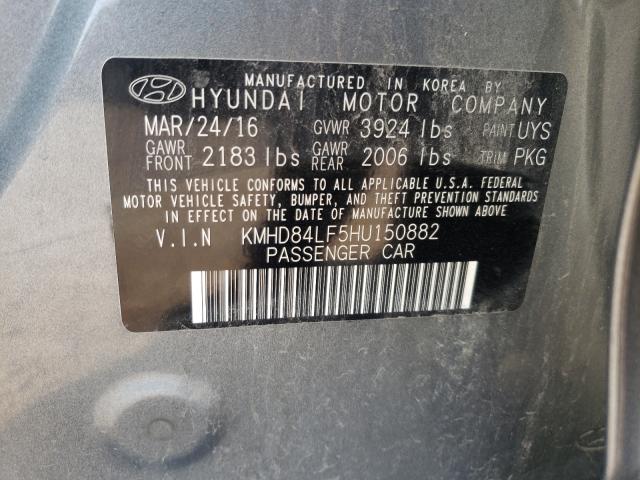 Photo 9 VIN: KMHD84LF5HU150882 - HYUNDAI ELANTRA SE 