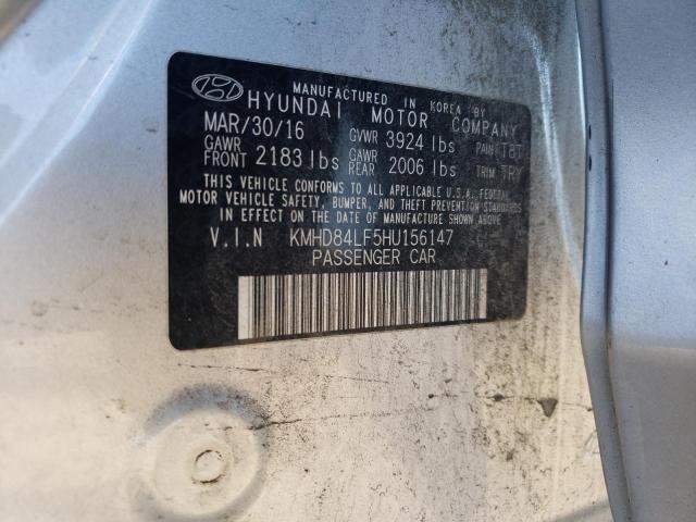 Photo 12 VIN: KMHD84LF5HU156147 - HYUNDAI ELANTRA SE 