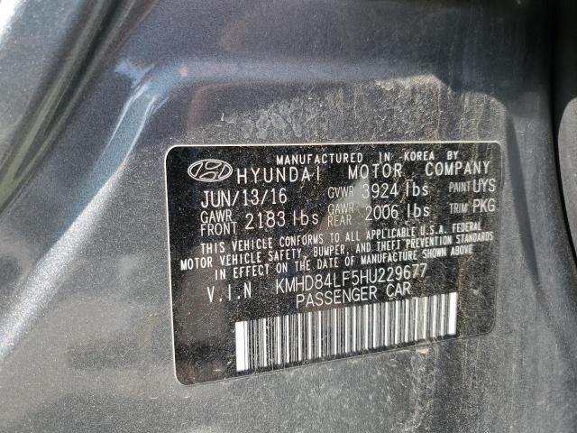 Photo 11 VIN: KMHD84LF5HU229677 - HYUNDAI ELANTRA SE 