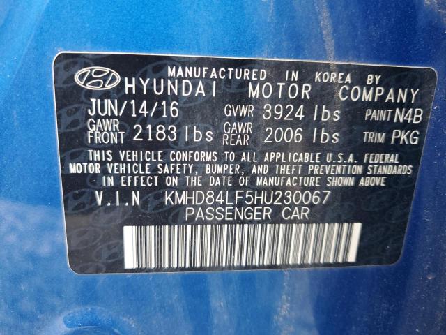 Photo 12 VIN: KMHD84LF5HU230067 - HYUNDAI ELANTRA SE 