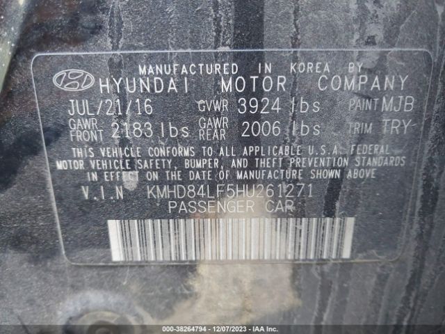 Photo 8 VIN: KMHD84LF5HU261271 - HYUNDAI ELANTRA 