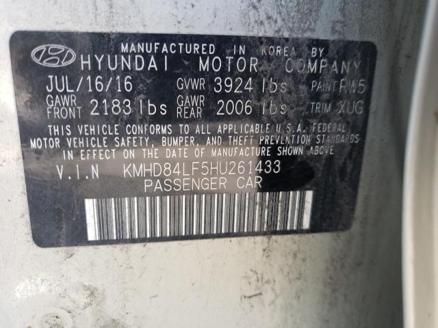 Photo 9 VIN: KMHD84LF5HU261433 - HYUNDAI ELANTRA SE 