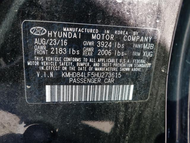 Photo 9 VIN: KMHD84LF5HU273615 - HYUNDAI ELANTRA 