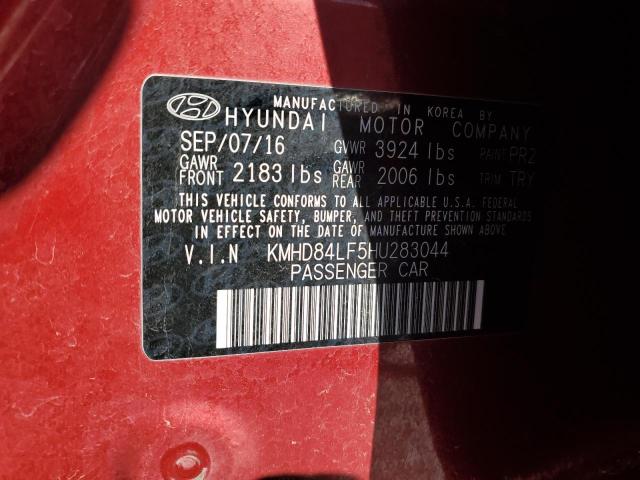 Photo 12 VIN: KMHD84LF5HU283044 - HYUNDAI ELANTRA SE 