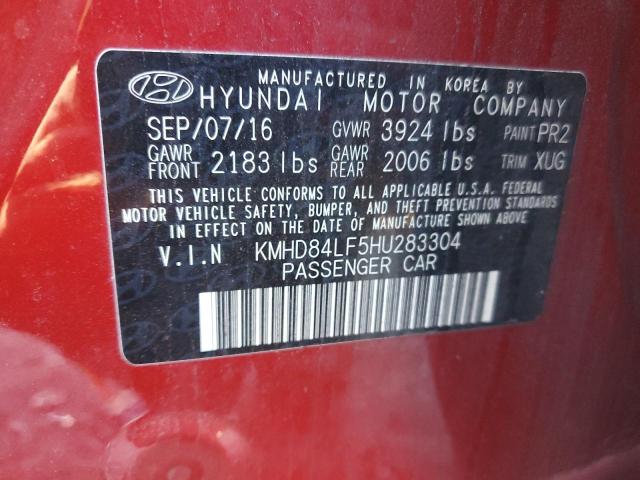 Photo 11 VIN: KMHD84LF5HU283304 - HYUNDAI ELANTRA SE 