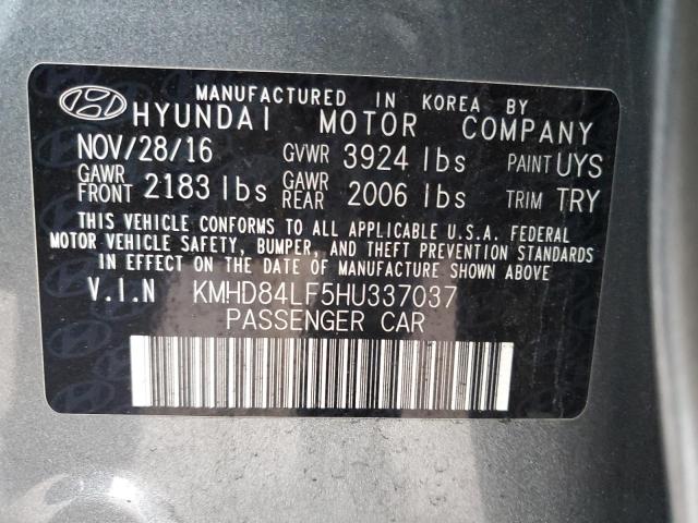 Photo 11 VIN: KMHD84LF5HU337037 - HYUNDAI ELANTRA SE 