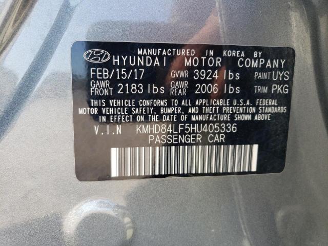 Photo 12 VIN: KMHD84LF5HU405336 - HYUNDAI ELANTRA SE 