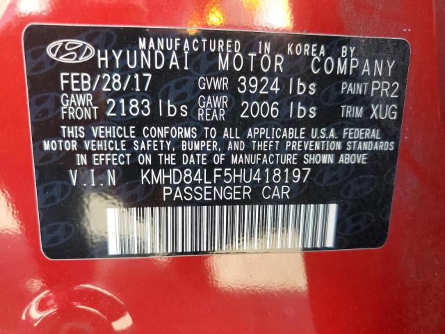 Photo 11 VIN: KMHD84LF5HU418197 - HYUNDAI ELANTRA SE 