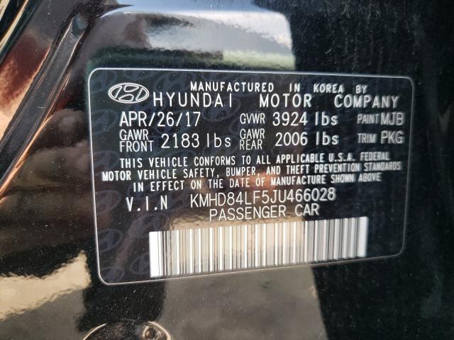 Photo 9 VIN: KMHD84LF5JU466028 - HYUNDAI ELANTRA SE 