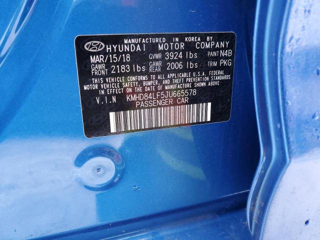 Photo 11 VIN: KMHD84LF5JU665578 - HYUNDAI ELANTRA 