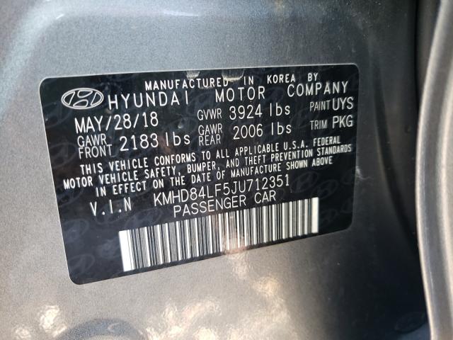 Photo 9 VIN: KMHD84LF5JU712351 - HYUNDAI ELANTRA 