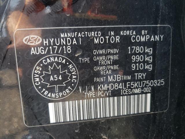 Photo 9 VIN: KMHD84LF5KU750325 - HYUNDAI ELANTRA SE 