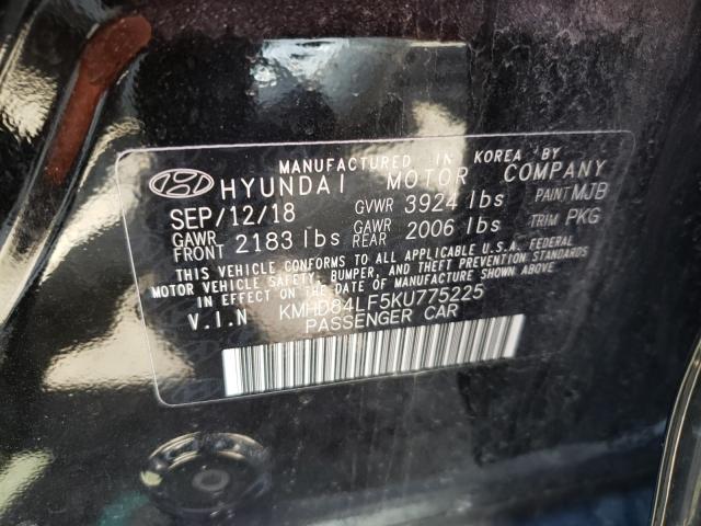 Photo 9 VIN: KMHD84LF5KU775225 - HYUNDAI ELANTRA SE 