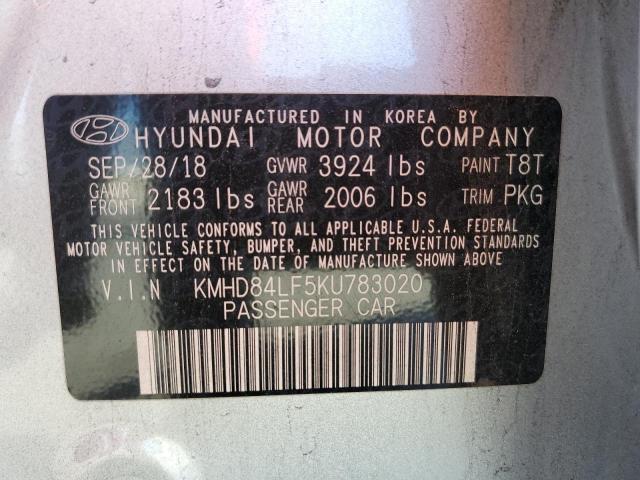 Photo 12 VIN: KMHD84LF5KU783020 - HYUNDAI ELANTRA SE 