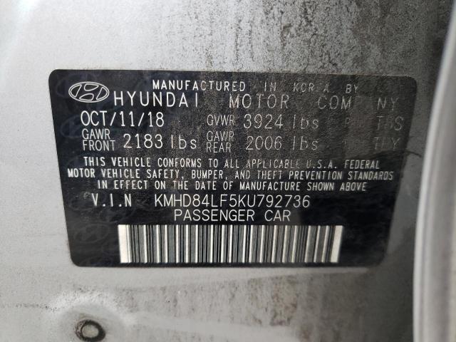 Photo 11 VIN: KMHD84LF5KU792736 - HYUNDAI ELANTRA SE 