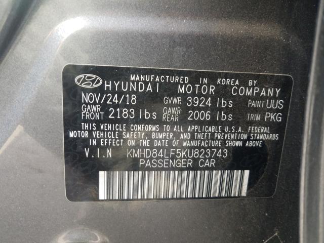 Photo 9 VIN: KMHD84LF5KU823743 - HYUNDAI ELANTRA SE 