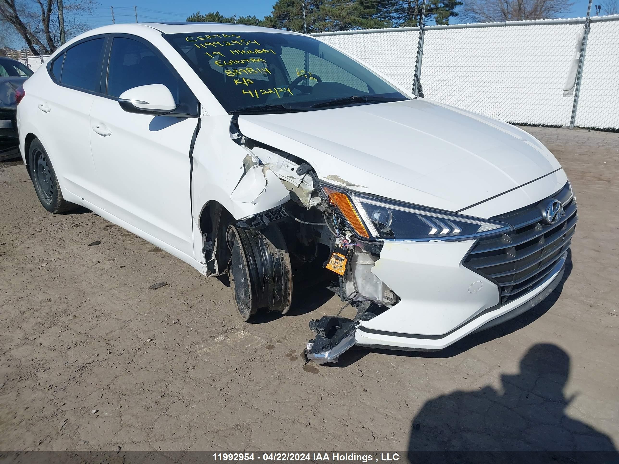 Photo 5 VIN: KMHD84LF5KU839814 - HYUNDAI ELANTRA 