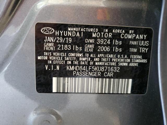 Photo 11 VIN: KMHD84LF5KU871632 - HYUNDAI ELANTRA SE 