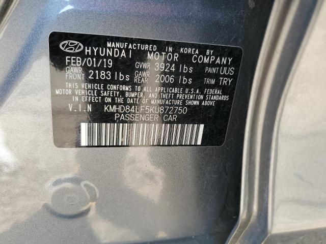 Photo 12 VIN: KMHD84LF5KU872750 - HYUNDAI ELANTRA SE 