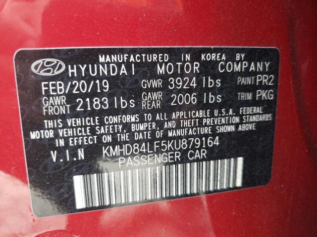 Photo 9 VIN: KMHD84LF5KU879164 - HYUNDAI ELANTRA SE 