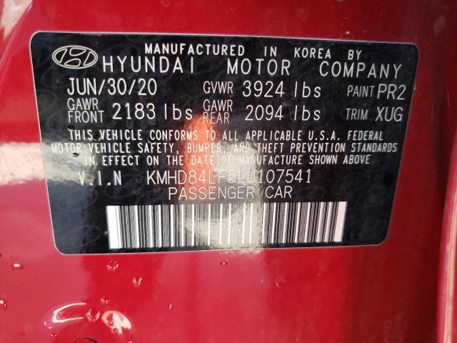 Photo 9 VIN: KMHD84LF5LU107541 - HYUNDAI ELANTRA SE 