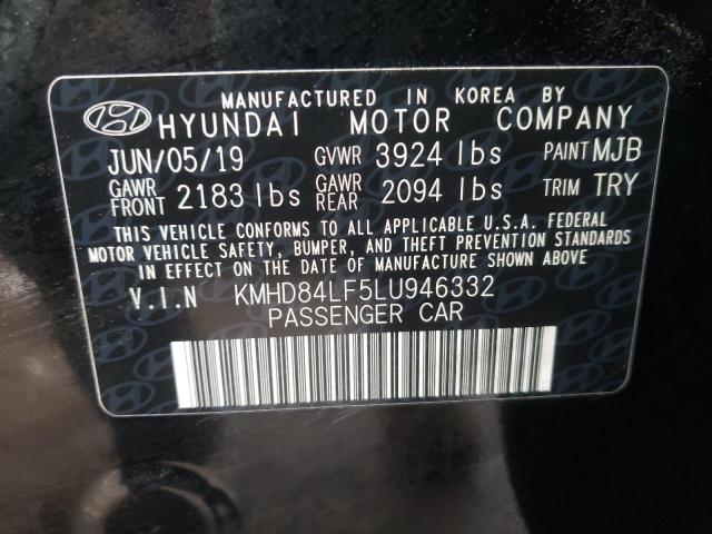 Photo 11 VIN: KMHD84LF5LU946332 - HYUNDAI ELANTRA SE 