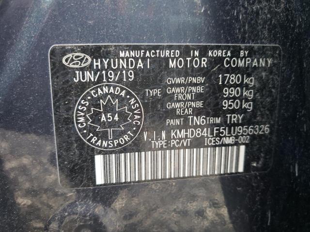 Photo 9 VIN: KMHD84LF5LU956326 - HYUNDAI ELANTRA SE 