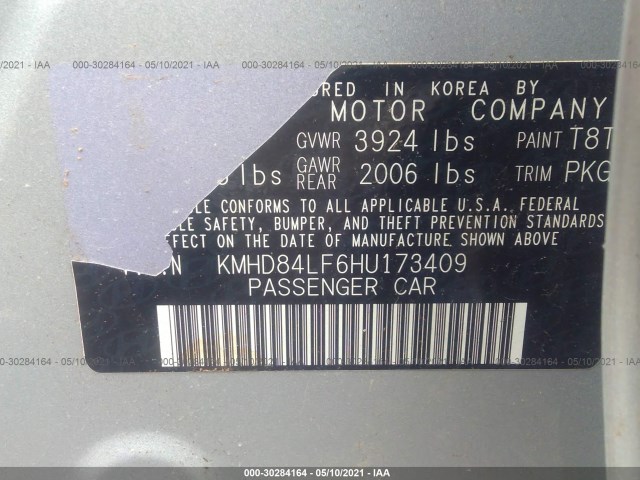 Photo 8 VIN: KMHD84LF6HU173409 - HYUNDAI ELANTRA 