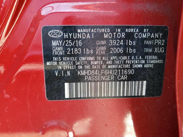 Photo 11 VIN: KMHD84LF6HU211690 - HYUNDAI ELANTRA SE 