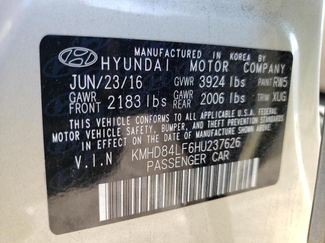 Photo 12 VIN: KMHD84LF6HU237626 - HYUNDAI ELANTRA 