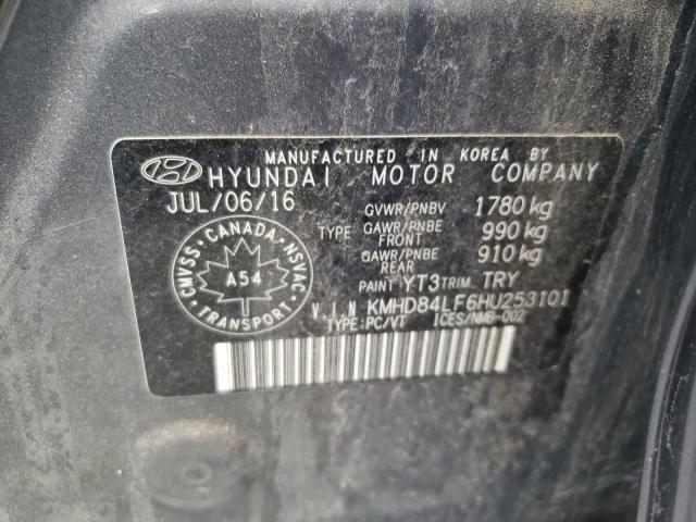 Photo 9 VIN: KMHD84LF6HU253101 - HYUNDAI ELANTRA SE 