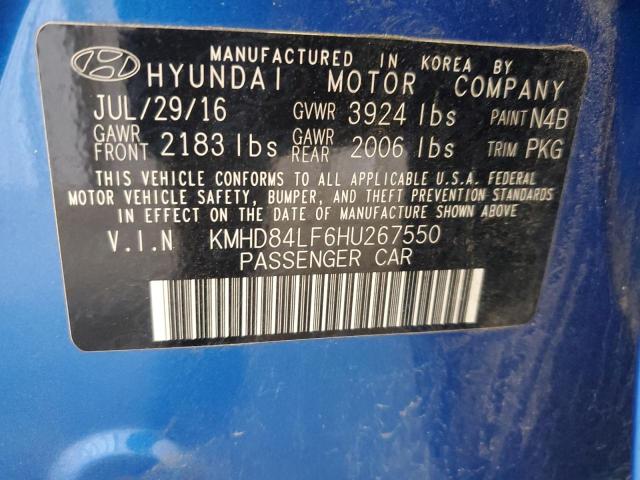 Photo 11 VIN: KMHD84LF6HU267550 - HYUNDAI ELANTRA 