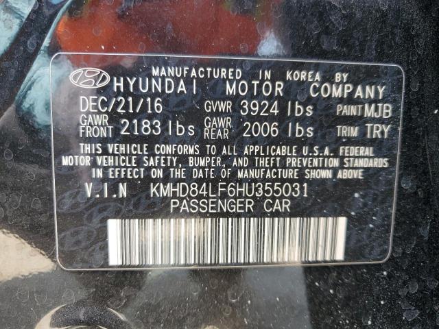 Photo 12 VIN: KMHD84LF6HU355031 - HYUNDAI ELANTRA SE 