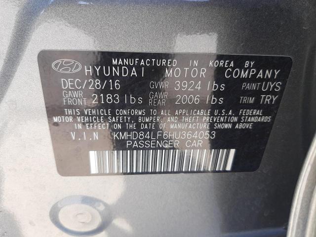 Photo 9 VIN: KMHD84LF6HU364053 - HYUNDAI ELANTRA SE 