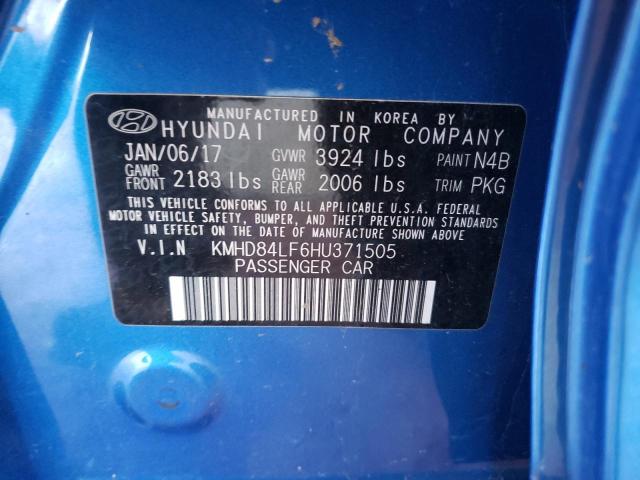 Photo 11 VIN: KMHD84LF6HU371505 - HYUNDAI ELANTRA SE 