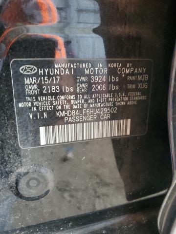 Photo 11 VIN: KMHD84LF6HU429502 - HYUNDAI ELANTRA SE 