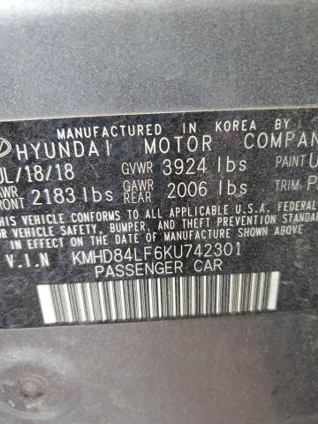 Photo 11 VIN: KMHD84LF6KU742301 - HYUNDAI ELANTRA 