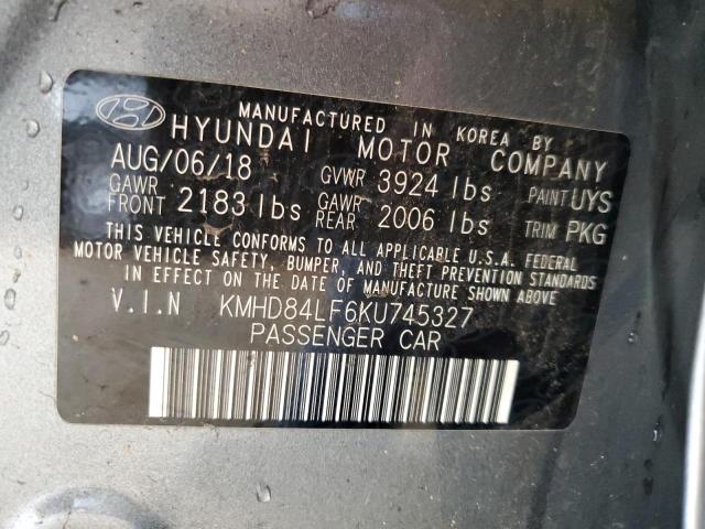 Photo 11 VIN: KMHD84LF6KU745327 - HYUNDAI ELANTRA 