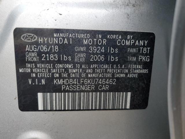 Photo 11 VIN: KMHD84LF6KU746462 - HYUNDAI ELANTRA 