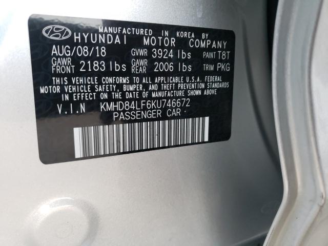 Photo 9 VIN: KMHD84LF6KU746672 - HYUNDAI ELANTRA SE 