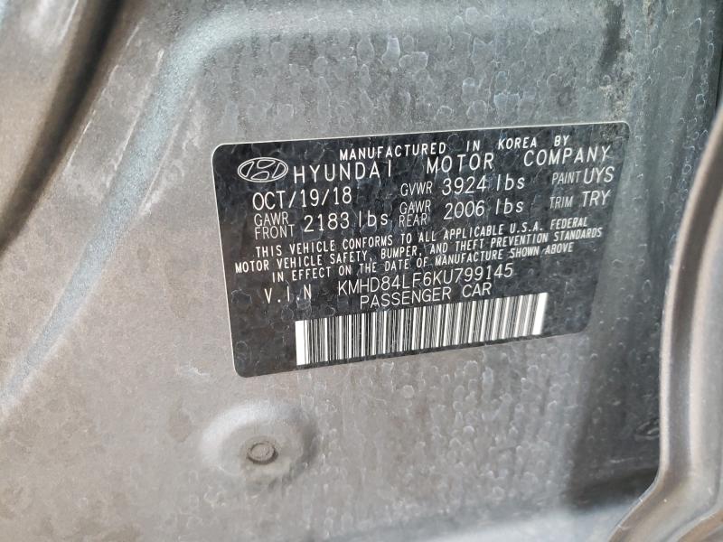 Photo 9 VIN: KMHD84LF6KU799145 - HYUNDAI ELANTRA SE 