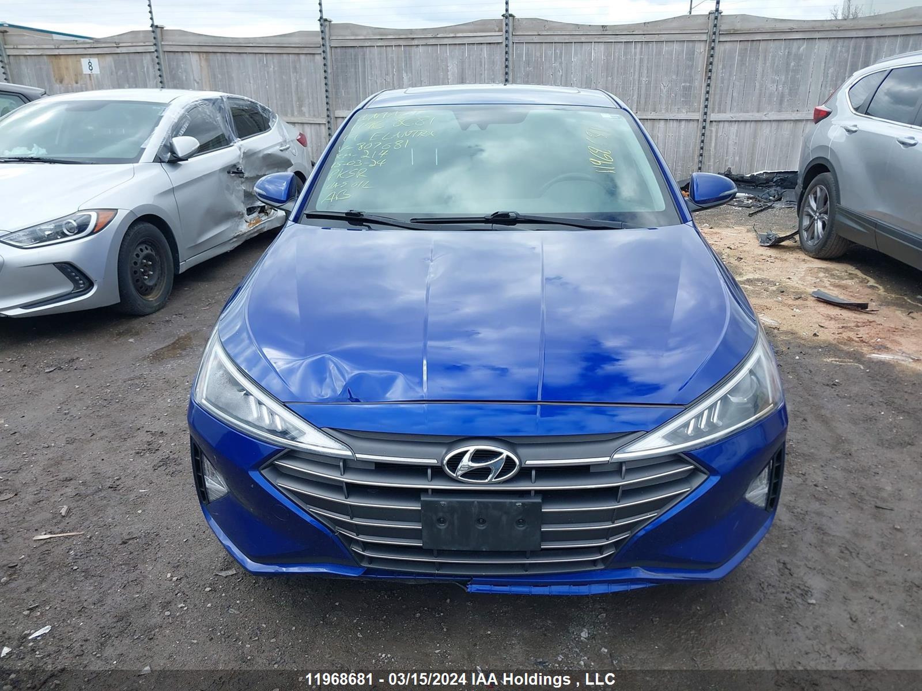 Photo 11 VIN: KMHD84LF6KU807681 - HYUNDAI ELANTRA 