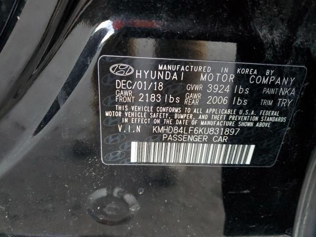 Photo 11 VIN: KMHD84LF6KU831897 - HYUNDAI ELANTRA SE 