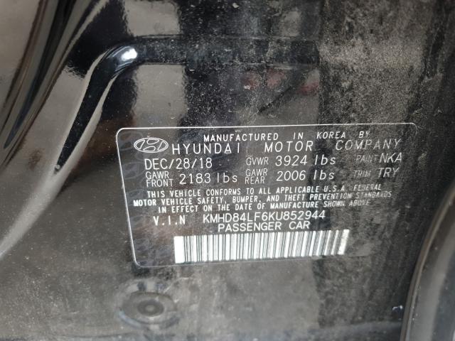 Photo 9 VIN: KMHD84LF6KU852944 - HYUNDAI ELANTRA SE 