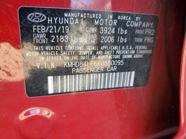 Photo 11 VIN: KMHD84LF6KU880095 - HYUNDAI ELANTRA SE 