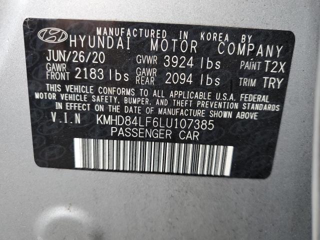 Photo 12 VIN: KMHD84LF6LU107385 - HYUNDAI ELANTRA SE 