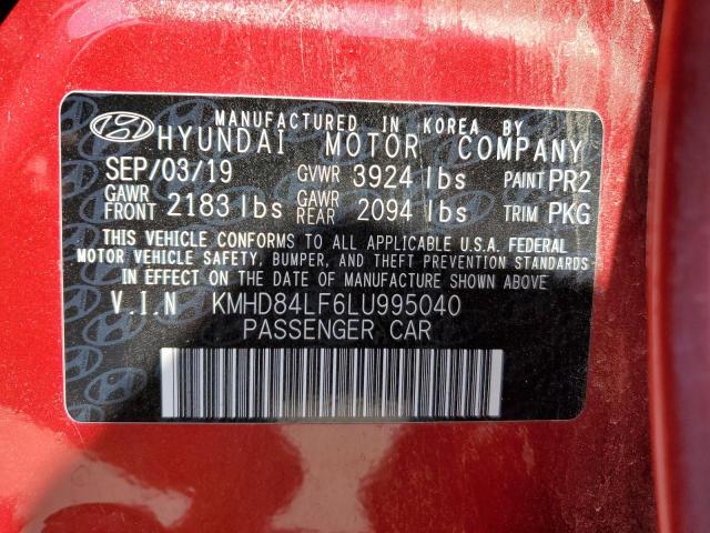 Photo 12 VIN: KMHD84LF6LU995040 - HYUNDAI ELANTRA SE 