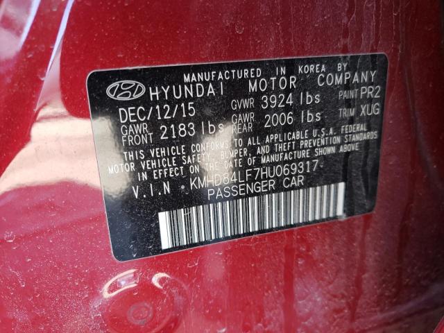 Photo 9 VIN: KMHD84LF7HU069317 - HYUNDAI ELANTRA SE 