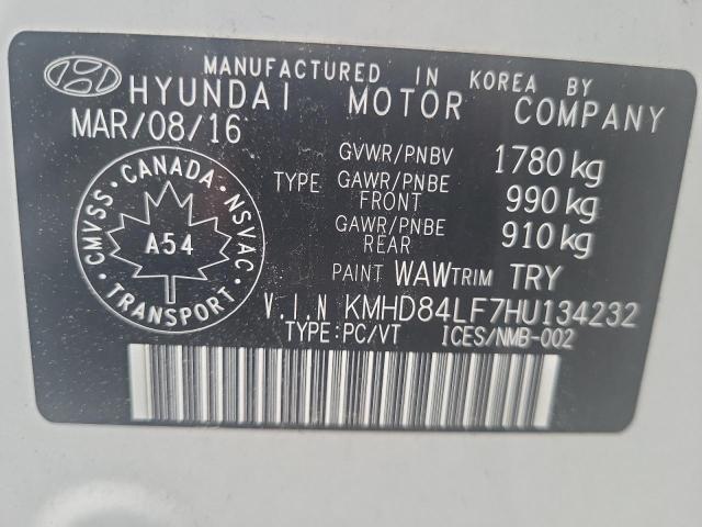 Photo 11 VIN: KMHD84LF7HU134232 - HYUNDAI ELANTRA SE 